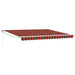 Marchiza retractabilă manuală Galben și portocaliu 400 × 350 cm - WALTI WALTI