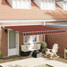 Marchiză retractabilă Galben și portocaliu 400 × 350 cm - WALTI WALTI