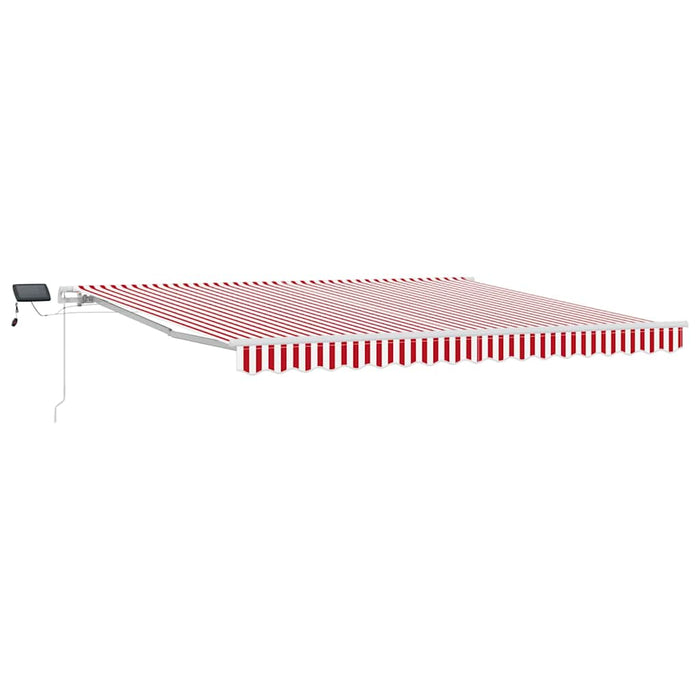 Cortina Retractabilă Manual Roșu și Alb 400 × 300 cm - WALTI WALTI