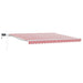 Cortina Retractabilă Manual Roșu și Alb 400 × 300 cm - WALTI WALTI