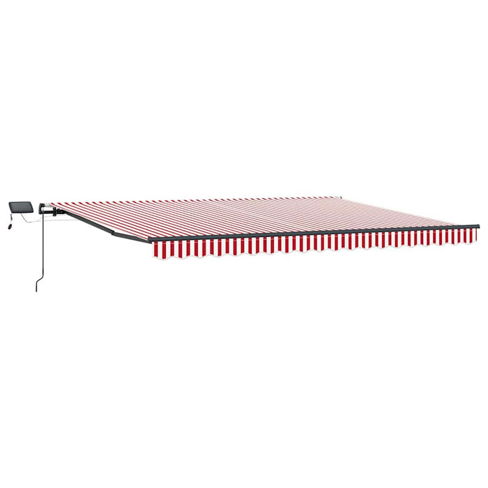Cortina Retractabilă Manual Roșu și alb 400 ×350 cm țesătură - WALTI WALTI