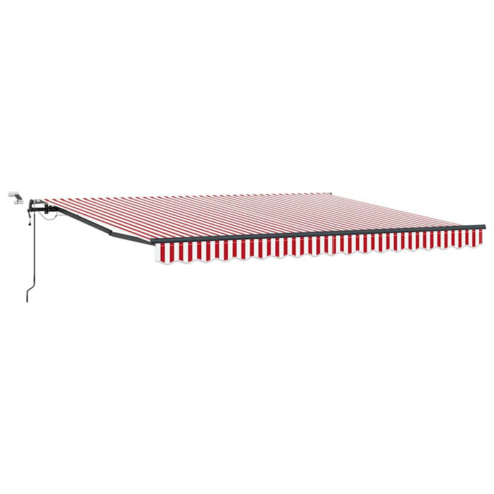 Țesătură pentru copertină cu Roșu și Alb 400 × 350 cm Poliester - WALTI WALTI