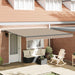 Cortina Retractabilă Bej 400 × 350 cm Țesătură și Aluminiu - WALTI WALTI