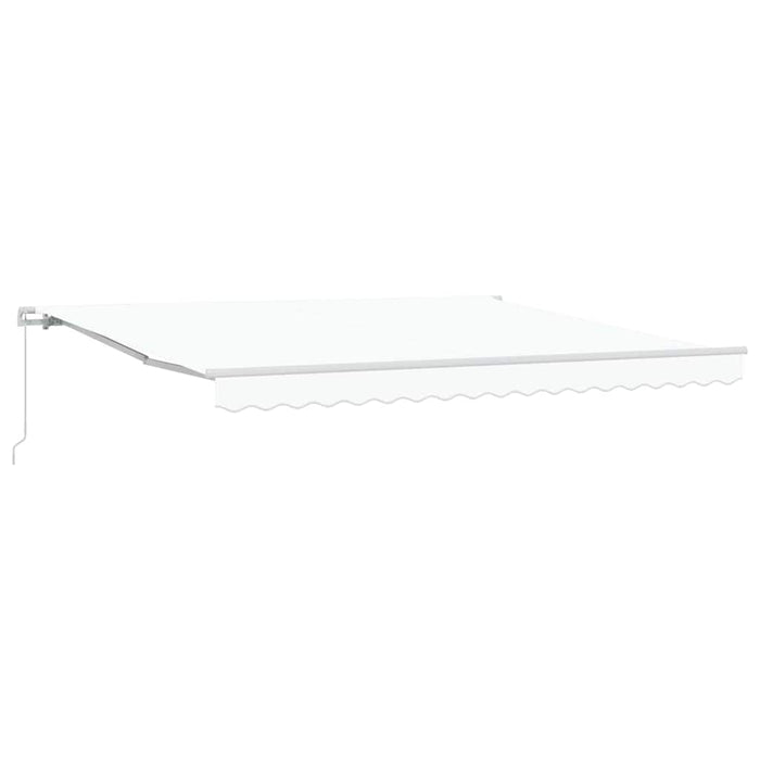 Copertină Manual Alb 400 x 350 x 165 cm Poliester și metal - WALTI WALTI