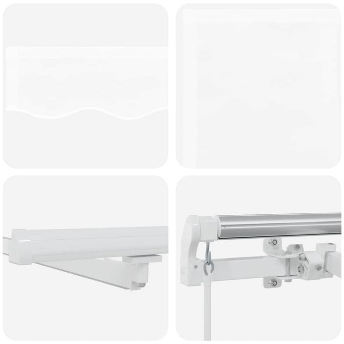 Marchiză retractabilă with Manual Alb 400 × 350 cm Alb - WALTI WALTI