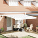 Marchiză retractabilă with Manual Alb 400 × 350 cm Alb - WALTI WALTI