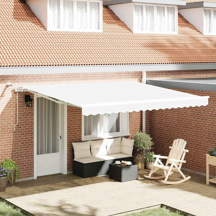 Cortina Retractabilă Alb 400 × 350 cm Poliester și metal - WALTI WALTI