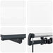 Umbrelă retractabilă albă Alb 400 × 350 cm Poliester și metal - WALTI WALTI