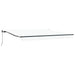 Umbrelă retractabilă albă Alb 400 × 350 cm Poliester și metal - WALTI WALTI