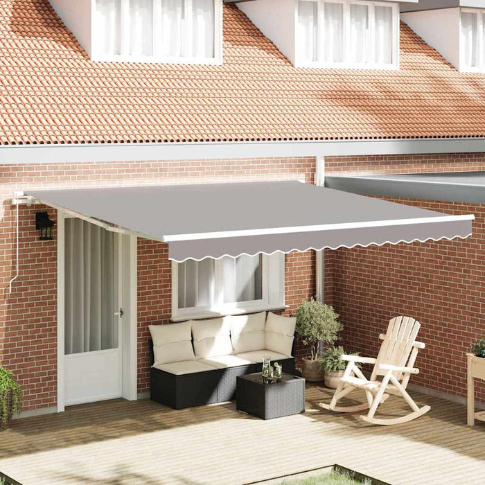 Copertină Gri deschis 400 x 350 x 165 cm Poliester și metal - WALTI WALTI