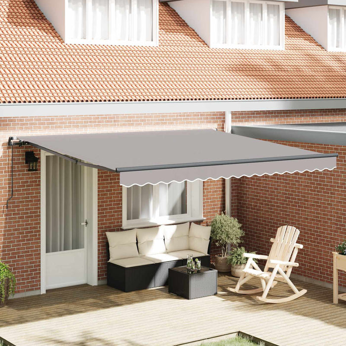 Cortina Retractabilă Gri deschis 400 × 350 cm Poliester și oțel - WALTI WALTI