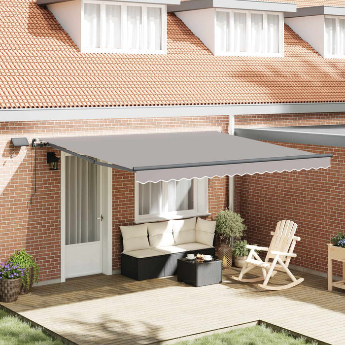 Cortina Retractabilă Manual Gri deschis 400 ×350 cm țesătură - WALTI WALTI