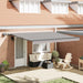 Cortina Retractabilă Manual Gri deschis 400 ×350 cm țesătură - WALTI WALTI