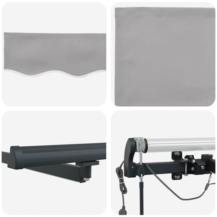 Țesătură pentru copertină cu Gri deschis 400 × 350 cm Poliester - WALTI WALTI