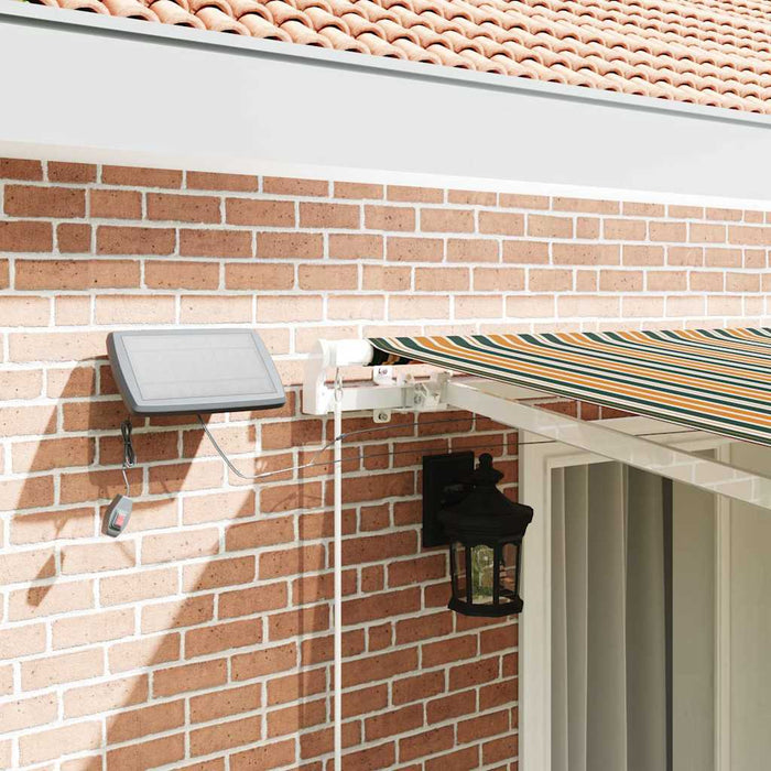 Copertină retractabilă Verde și galben 400 × 300 cm WALTI