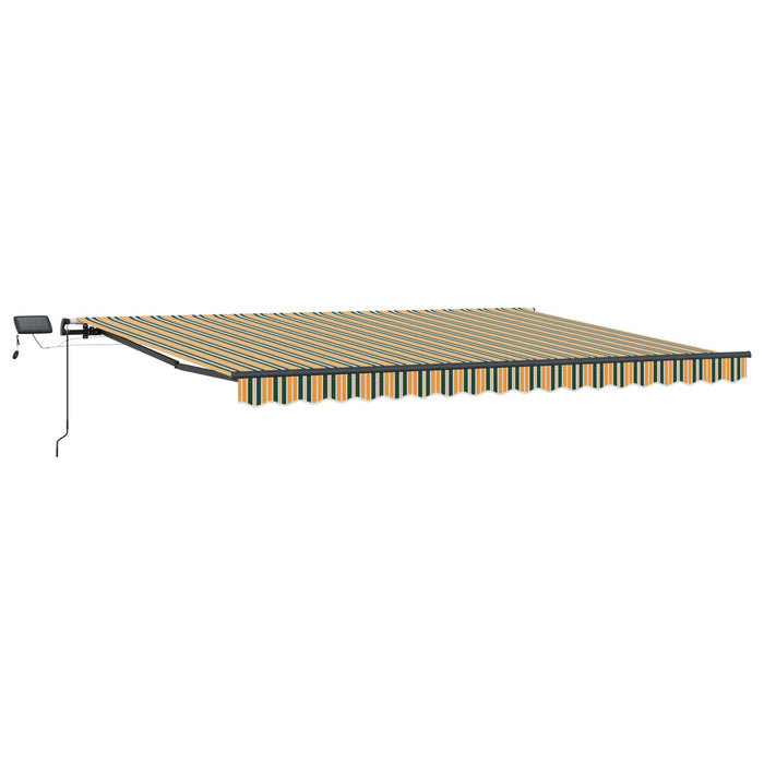 Copertină retractabilă Verde și galben 400 × 350 cm WALTI