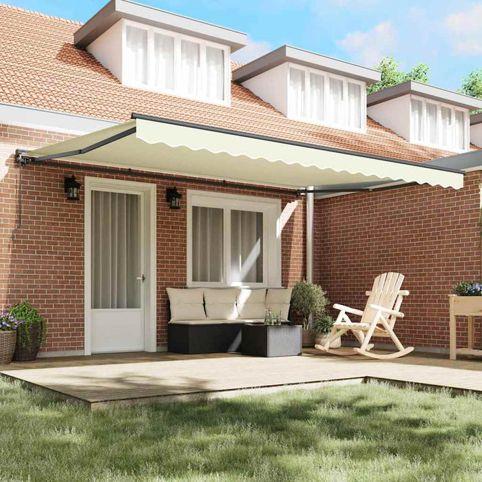 Cortina Retractabilă Crem 450 × 300 cm Poliester și metal - WALTI WALTI