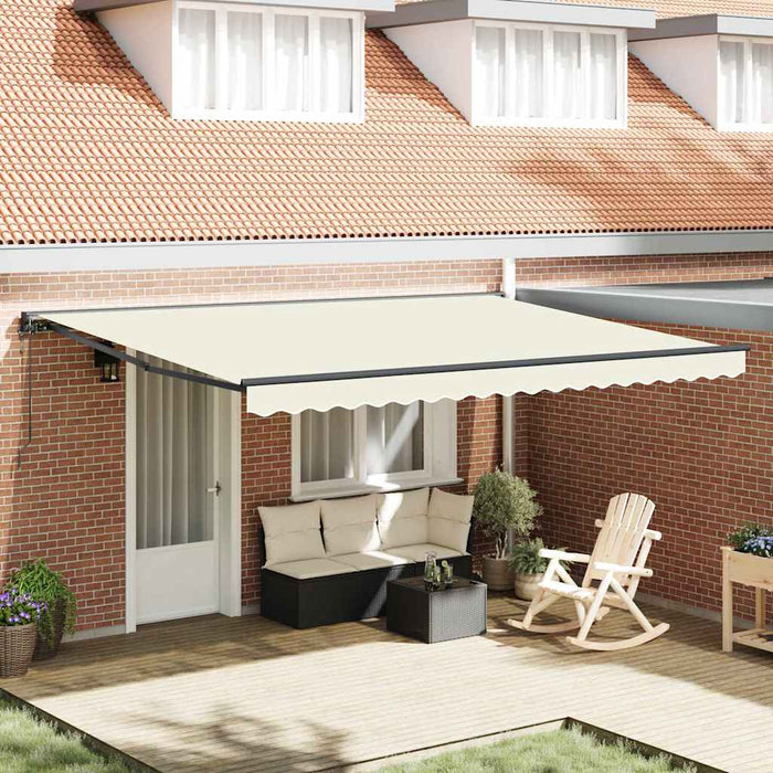 Cortina Retractabilă Crem 450 × 300 cm Poliester și metal - WALTI WALTI
