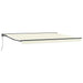 Cortina Retractabilă Crem 450 × 300 cm Poliester și metal - WALTI WALTI