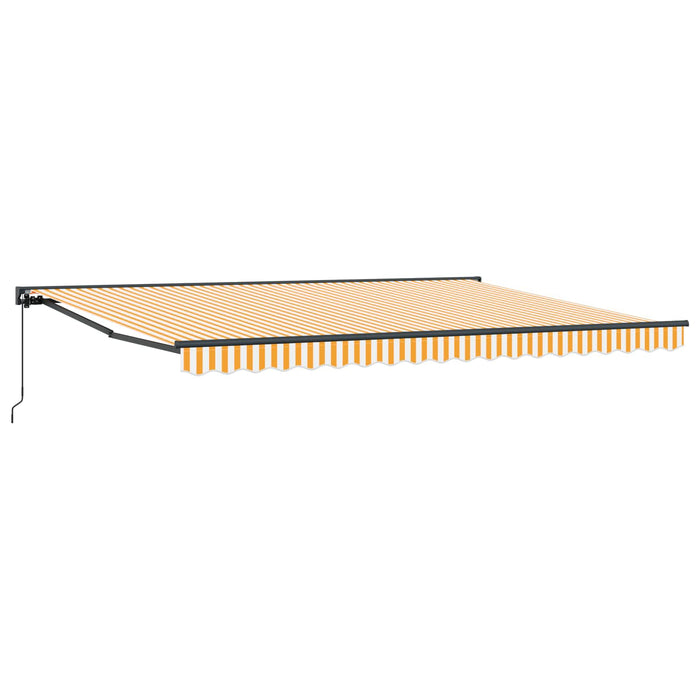 Cortina Retractabilă Manual Galben și alb 450 × 300 cm - WALTI WALTI