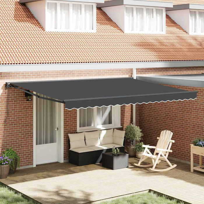 Cortina Retractabilă Antracit 450 × 300 cm Poliester și metal - WALTI WALTI