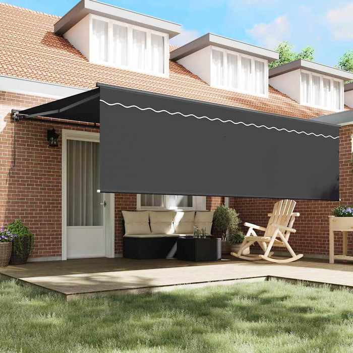 Cortina Retractabilă Manual Antracit 450 × 300 cm țesătură - WALTI WALTI