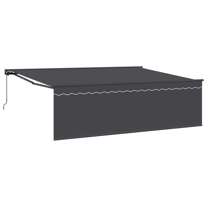 Cortina Retractabilă Manual Antracit 450 × 300 cm țesătură - WALTI WALTI