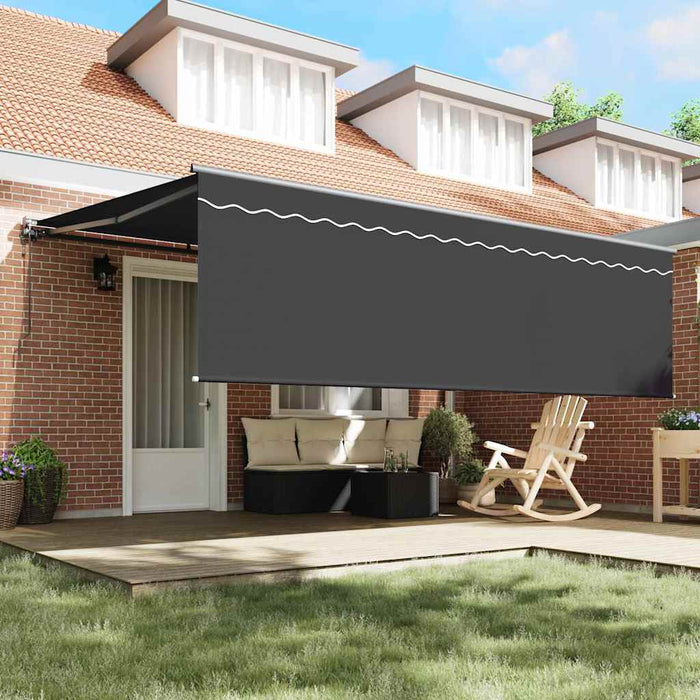 Cortina Retractabilă Manual Antracit Gri 450 × 300 cm - WALTI WALTI