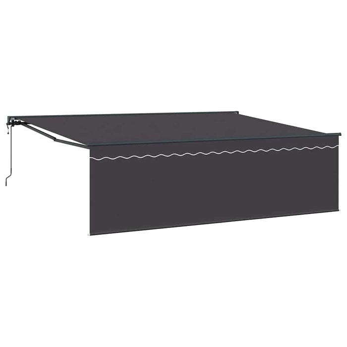 Cortina Retractabilă Manual Antracit Gri 450 × 300 cm - WALTI WALTI