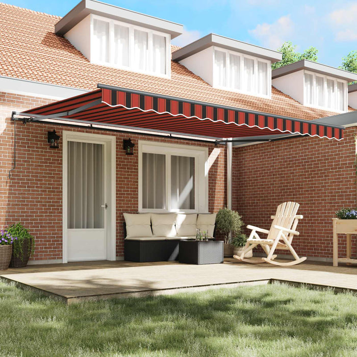 Cortina Retractabilă Manual portocaliu și maro 450 × 300 cm - WALTI WALTI