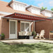 Cortina Retractabilă Manual portocaliu și maro 450 × 300 cm - WALTI WALTI