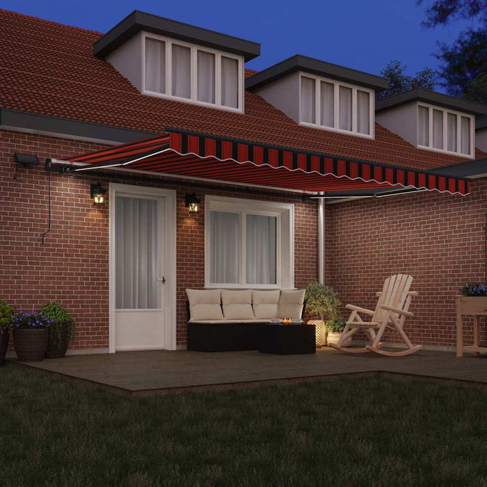 Cortina Retractabilă portocaliu și maro 450 ×300 cm țesătură - WALTI WALTI