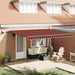 Cortina Retractabilă portocaliu și maro 450 ×300 cm țesătură - WALTI WALTI