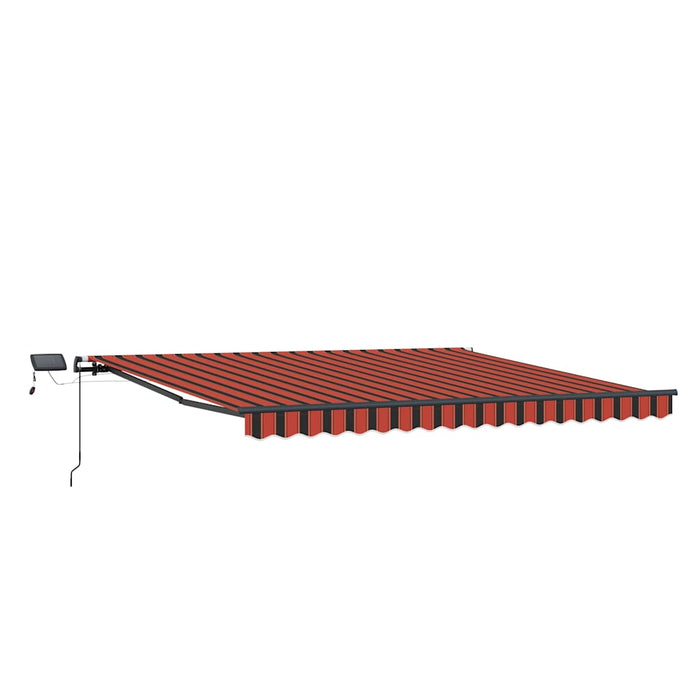 Cortina Retractabilă portocaliu și maro 450 ×300 cm țesătură - WALTI WALTI