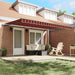 Cortina Retractabilă portocaliu și maro 450 × 300 cm - WALTI WALTI
