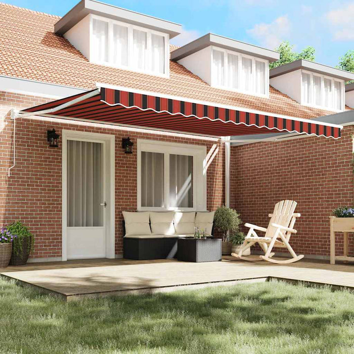 Copertină Manual Portocalie și maro 450 x 300 x 165 cm - WALTI WALTI