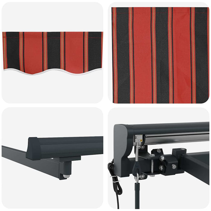 Cortina Retractabilă Portocaliu și negru 450 × 300 cm - WALTI WALTI