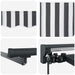 Cortina Retractabilă Manual Antracit și Alb 450 × 300 cm - WALTI WALTI