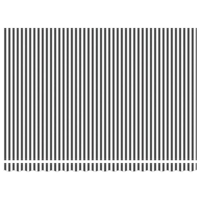 Cortina Retractabilă Manual Antracit și Alb 450 × 300 cm - WALTI WALTI