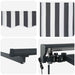 Cortina Retractabilă Antracit și Alb 450 × 300 cm - WALTI WALTI