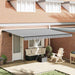 Cortina Retractabilă Antracit și Alb 450 × 300 cm - WALTI WALTI