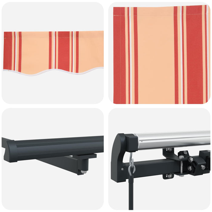 Cortina Retractabilă Manual Galben și portocalie 450 × 300 cm - WALTI WALTI
