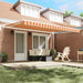 Copertină Manual Galben și portocalie 450 x 300 x 165 cm - WALTI WALTI