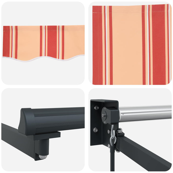 Copertină Manual Galben și portocalie 450 x 300 x 165 cm - WALTI WALTI