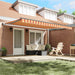 Copertină Manual Galben și portocalie 450 x 300 x 165 cm - WALTI WALTI