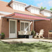 Cortina Retractabilă Roșu și Alb 450 × 300 cm Poliester și oțel - WALTI WALTI