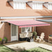 Cortina Retractabilă Manual Roșu și alb 450 ×300 cm țesătură - WALTI WALTI