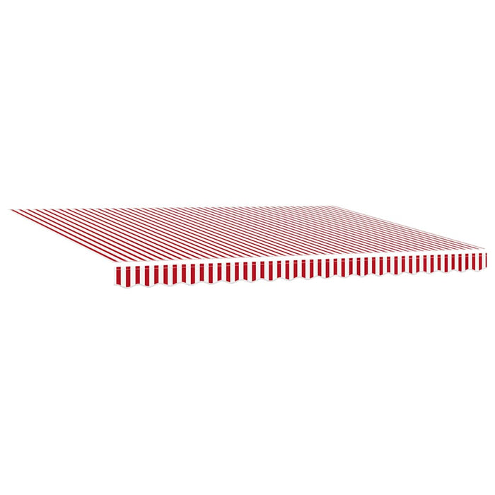 Copertină Roșu și Alb 450 x 300 x 165 cm Poliester și metal - WALTI WALTI