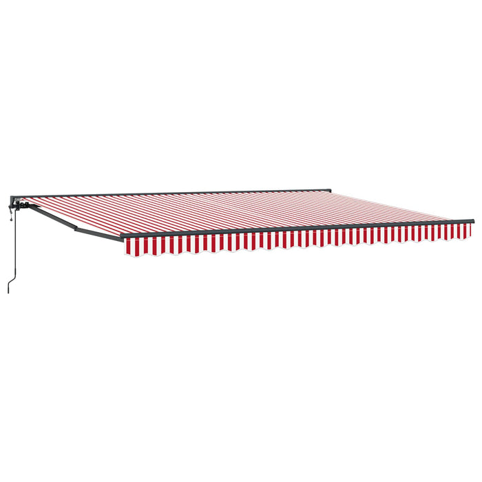 Cadru de copertină Roșu și Alb 450 × 300 cm - WALTI WALTI