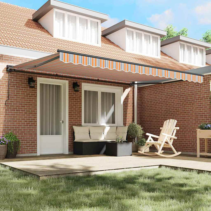 Cortina Retractabilă Manual Albastru și portocaliu 450 × 300 cm - WALTI WALTI